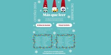 La red municipal de bibliotecas a traves de su programa "Más que leer" propone 2 actividades navideñas