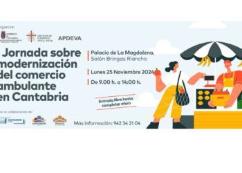 Cartel de la jornada sobre la modernización del sector de la venta ambulante