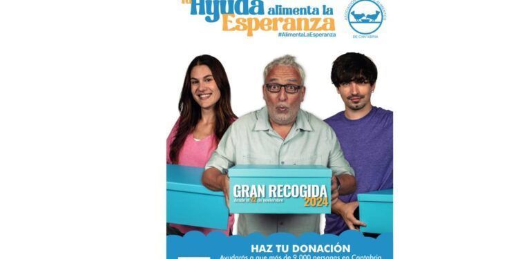 Cartel la Gran Recogida del Banco de Alimentos de Cantabria