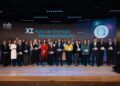 Foto de familia de todas las entidades que, como el Hospital Universitario Marqués de Valdecilla, han renovado el sello QH
