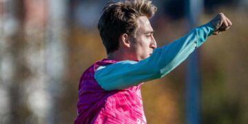 Javi Castro opina en rueda de prensa ante la visita de El Mirandés