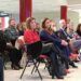 La presidenta, María José Sáenz de Buruaga durante el acto organizado por el 25N