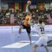 Jugada del partido Bathco BM Torrelavega y el THW Kiel