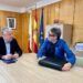 Reunión del Consejero Luis Ángel Agüeros y el decano de ciencias políticas Francisco Sierra