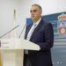 El consejero, Roberto Media, durante su intervención hoy en la sede del Gobierno en Peñaherbosa