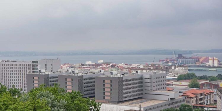 Vista aérea Hospital Valdecilla