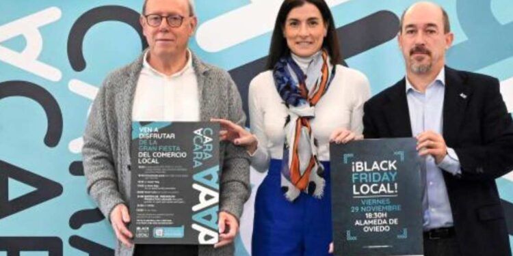 la alcaldesa, Gema Igual en la la alcaldesa, Gema Igual en la presentación del Black Friday,