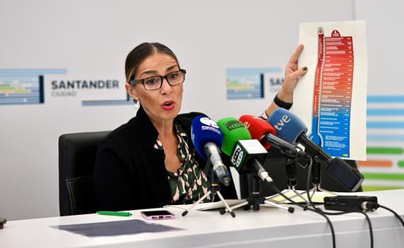 la concejala de Igualdad, Zulema Gancedo, durante la presentación de la campaña