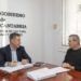 Reunión para tratar las obras de rehabilitación del palacio del amo
