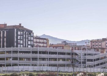 Obras del aparcamiento en altura de La Carmencita en Torrelavega