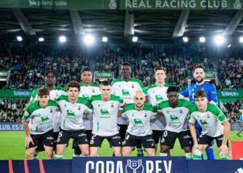 Once inicial del Racing en el partido de Copa del Rey