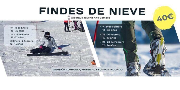 Actividades Jóvenes esquí en Alto Campoo