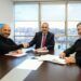 Firma del acuerdo para construir 37 viviendas de alquiler en Laredo con el consejero y el alcalde
