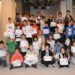 Los 96 Escolares con sus diplomas