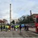 Concentración en Fabrica Solvay Trabajadores Katoen Natie