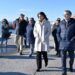 La alcaldesa visita las obras del nuevo paseo marítimo