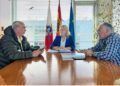 Reunión consejera con el alcalde de Saro
