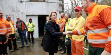 Susinos con los bomberos forestales