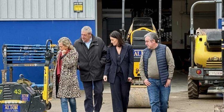 Visita a las obras del polígono de Candina