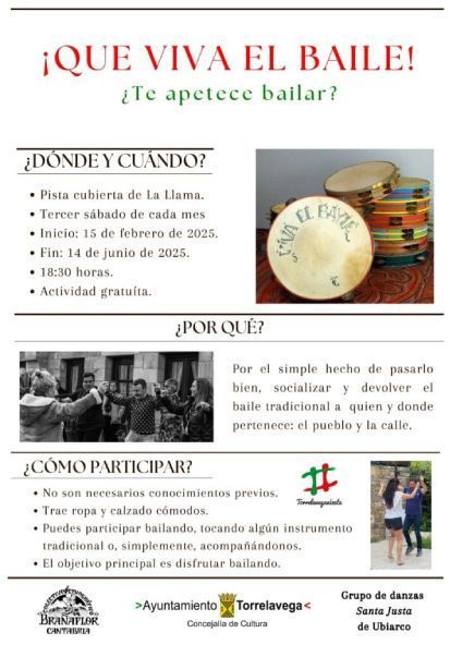 Cartel baile tradicional