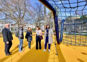 Santander renueva el parque infantil de los Jardines de Pereda
