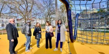 Santander renueva el parque infantil de los Jardines de Pereda