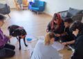 Perros de terapia en una jornada formativa en Torrelavega