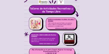 Nuevas actividades en Espacio Mujeres del 26 de marzo al 18 de abril
