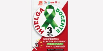 Huelga docente Cantabria el 3 de abril contra la Consejería
