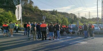 séptimo día de huelga en la fábrica de Bridgestone