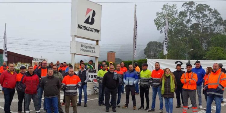 Quinto dia de huelga en Bridgestone