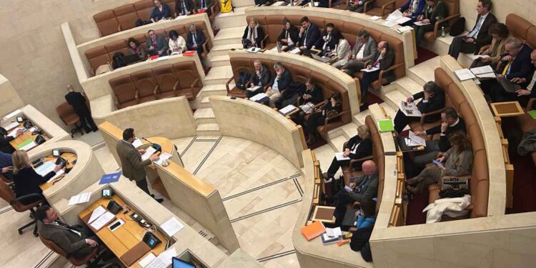 Pleno del Parlamento con foco en el AVE y sanidad