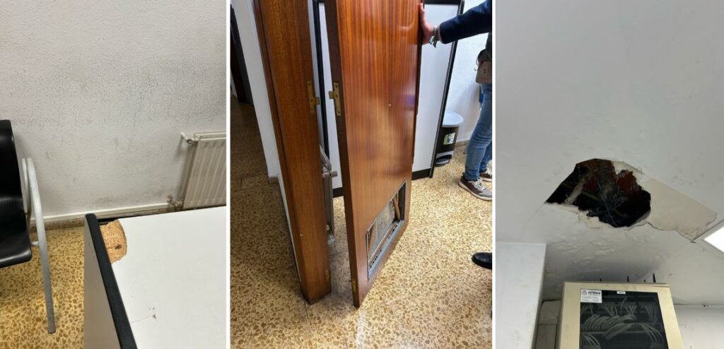 Mal estado de la comisaría de policía local de torrelavega