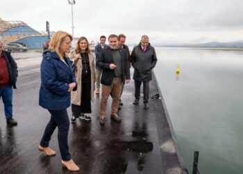 obras de ampliación del puerto de Santoña