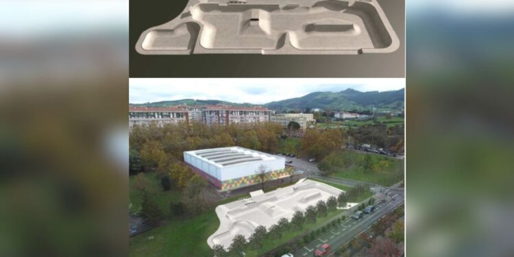 Skatepark con zona sectorizada para todos los niveles