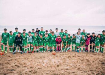 Racing campeón infantil y alevín en Fútbol Playero