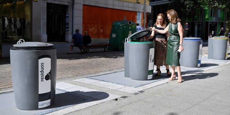 Contenedores soterrados en Santander