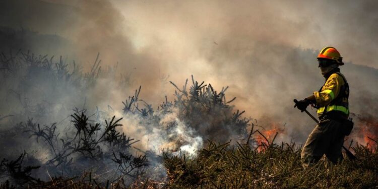 Activación de alerta por incendios en Cantabria