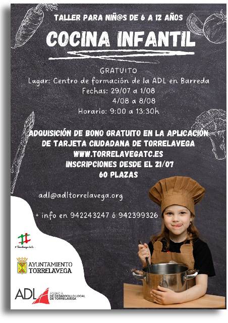 Talleres de cocina infantil en Torrelavega