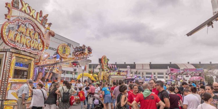 Puestos y atracciones en fiestas de Torrelavega