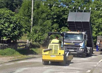 Obras en la carretera CA-263