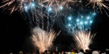 Fuegos artificiales de la víspera de Santiago