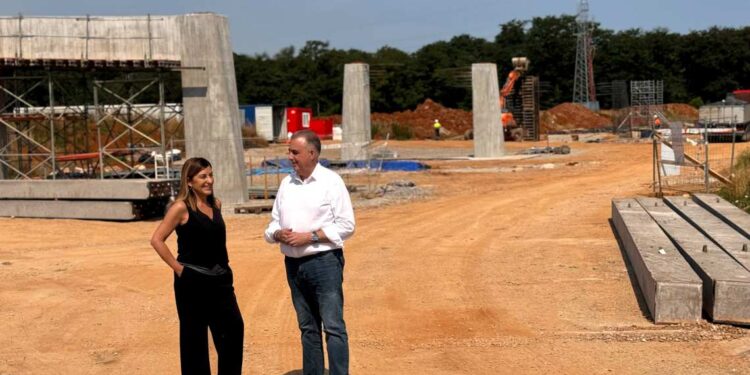 Visita al proyecto vial en Morero