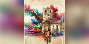 cartel fiestas Virgen de Valencia. 2024