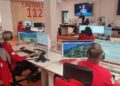 Personal del 112 atendiendo las incidencias por las fuertes lluvias en Cantabria