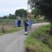 Obras de ampliación del vial en el Barrio El Pozo en Boo de Piélagos