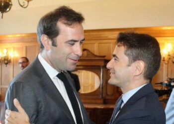 Pedro Casares en su toma de posesión como delegado del Gobierno