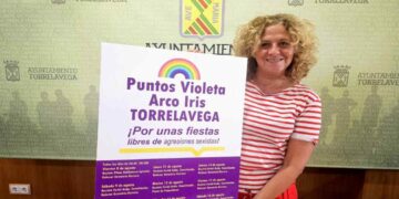 Puntos Violeta y Arcoíris’ durante La Patrona