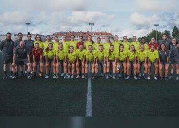 Jugadoras del Racing iniciando la pretemporada
