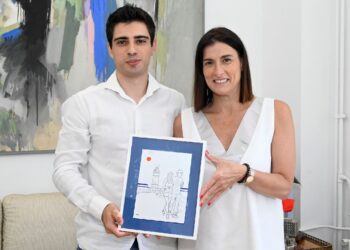 La alcaldesa Gema Igual felicita a Jorge Estévez